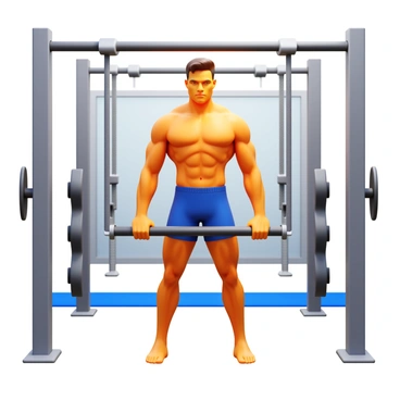 A focused athlete with a well-defined physique is performing a cable crossover exercise. The athlete is standing in the center of a gym, gripping cables attached to pulleys at shoulder height. Their stance is stable, with one leg slightly forward for balance. The athlete's muscles are visibly engaged as they pull the cables down and across their body, showcasing perfect form. The background features gym equipment and mirrors reflecting the athlete’s intense concentration. The lighting highlights the athlete's determination and athleticism.
