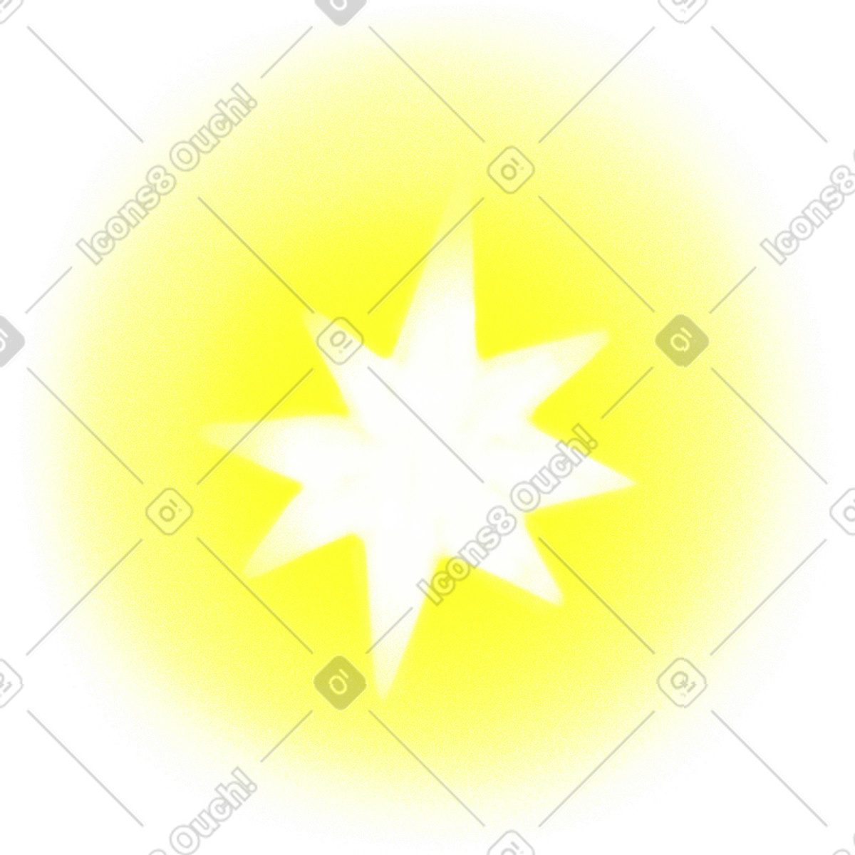 下载 Doodle 风格的 Yellow shining star 插画，支持 PNG、SVG 格式