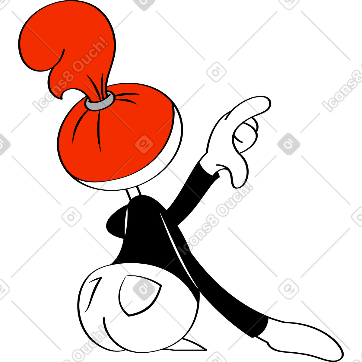 Иллюстрация Женщина в стиле Looney — скачать в форматах PNG, SVG