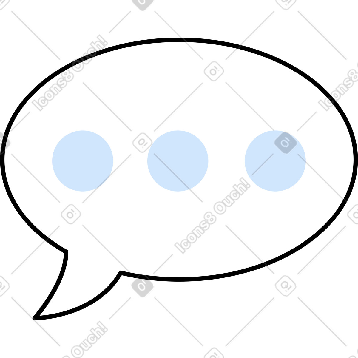 Message illustration in Tiny style download in PNG, SVG