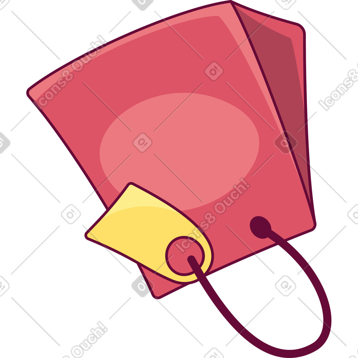 Handy スタイルの Package with a label のイラストをPNG、SVG形式でダウンロード
