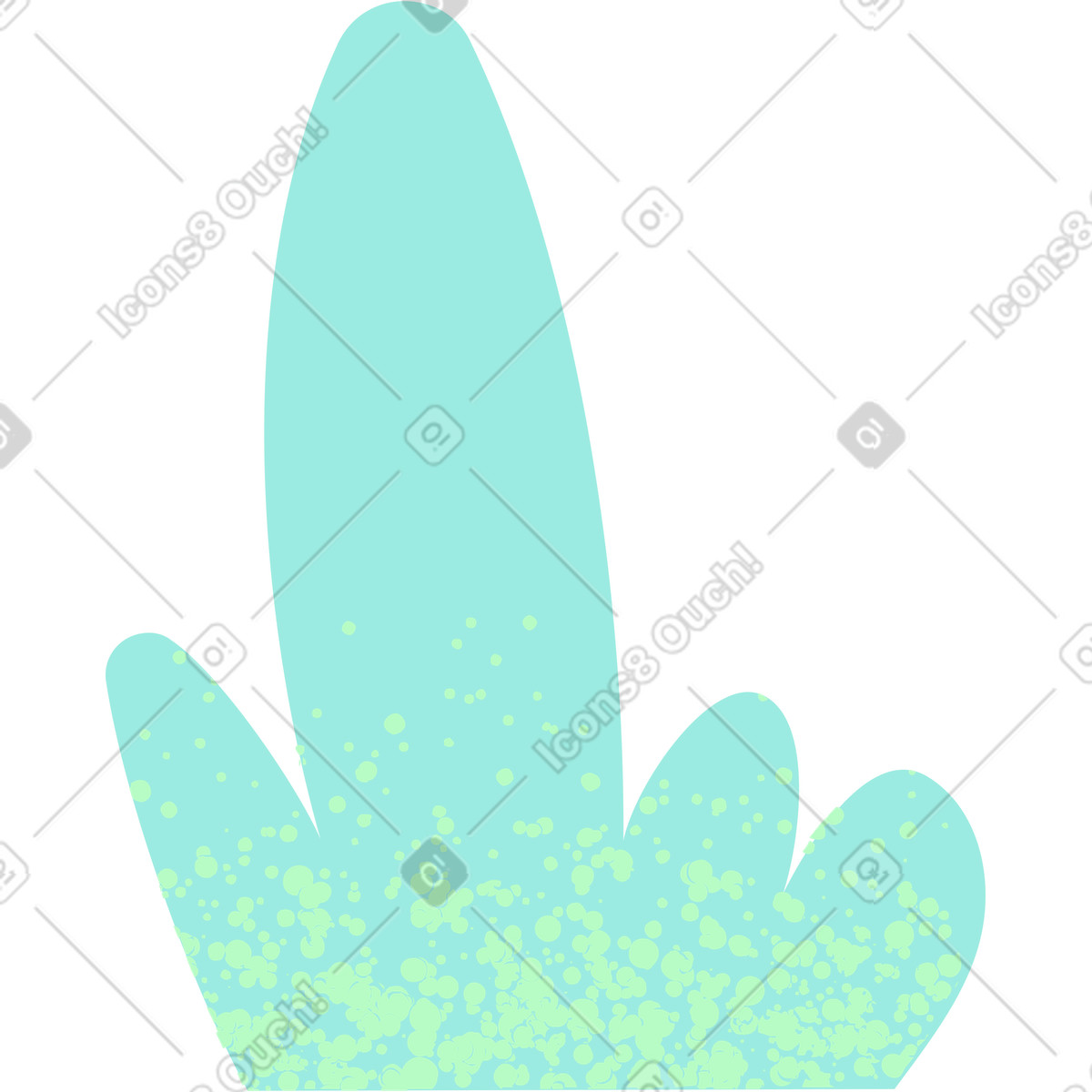 Pale 스타일의 잔디 일러스트레이션 PNG, SVG 다운로드
