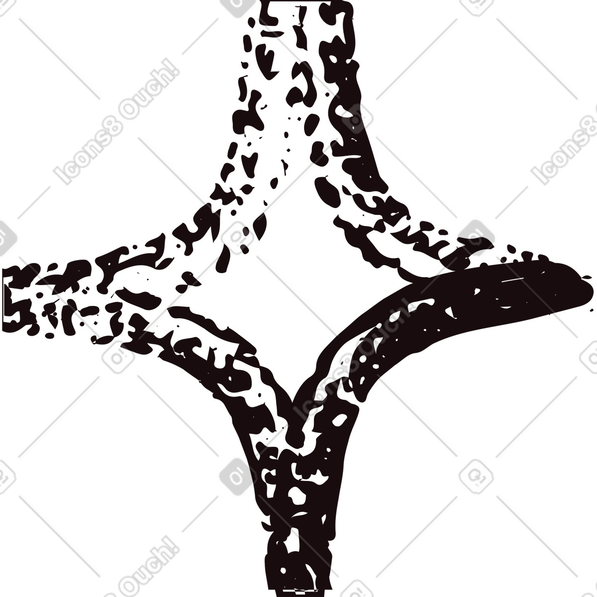 Little star illustration in Graphite style download in PNG, SVG