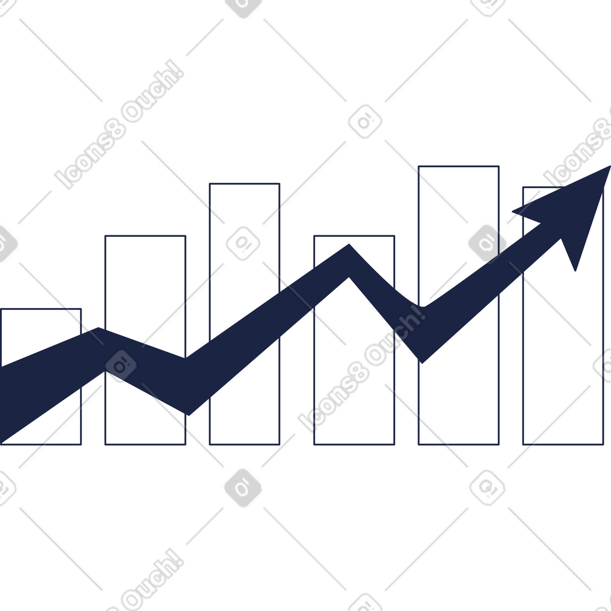 Illustration Charte de croissance dans le style Urban Line à télécharger aux formats PNG, SVG