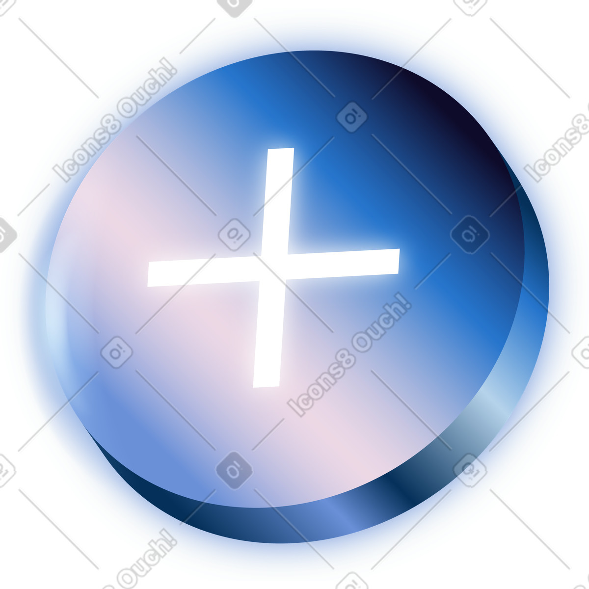 Ilustração de Add sign em no estilo Dimension para baixar em PNG, SVG