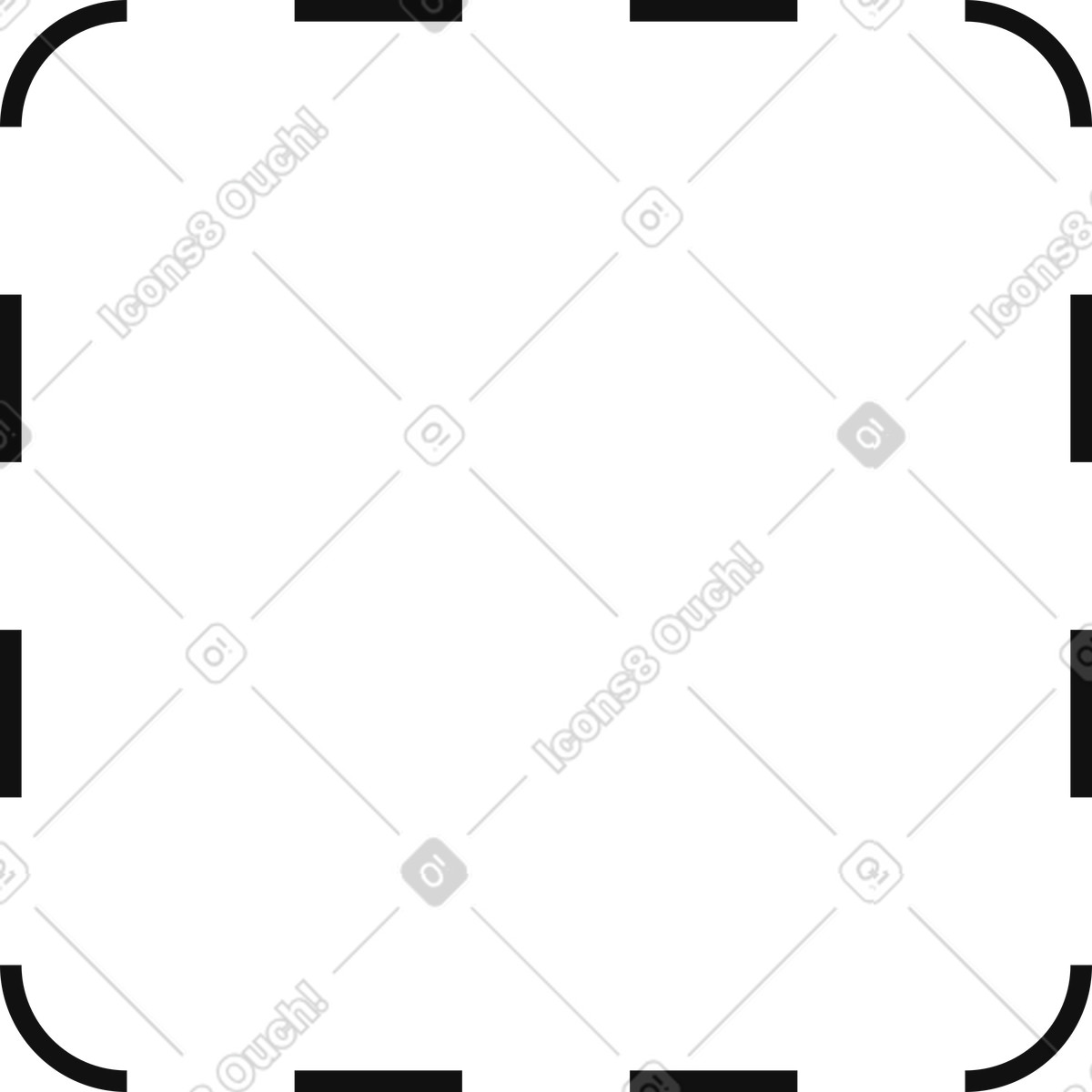 Main 스타일의 Frame minimal dashed border template 일러스트레이션 PNG, SVG 다운로드
