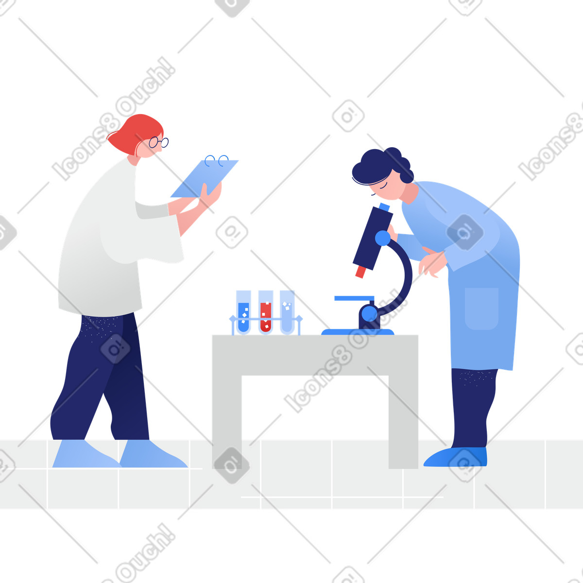 Research illustration scientific clipart graphics for academic purposes in PNG SVG