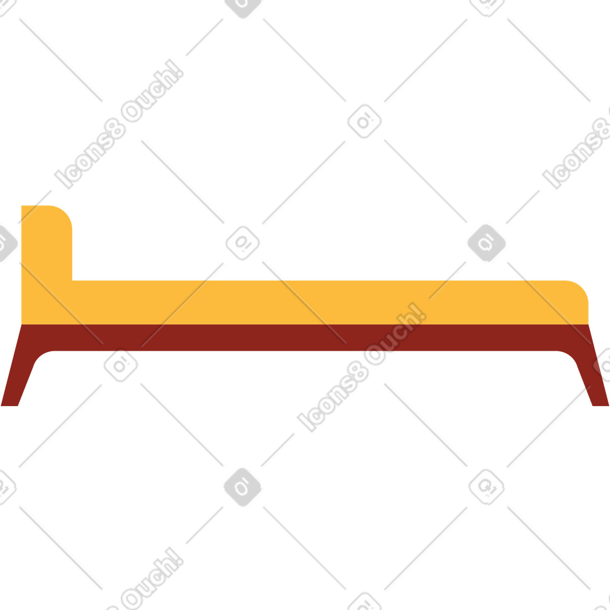 Burgundy スタイルの ソファー のイラストをPNG、SVG形式でダウンロード