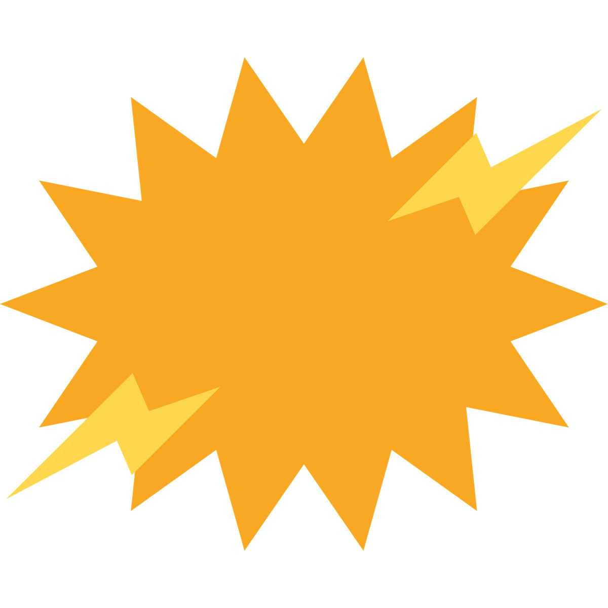 Ilustración Comic speech bubble with lightning accents en estilo Fogg a descargar en PNG y SVG