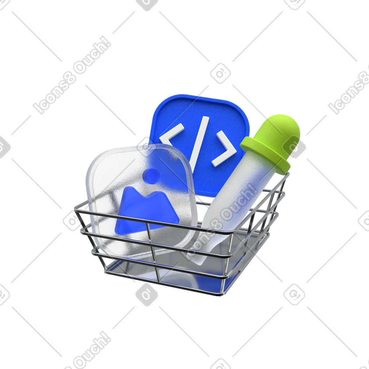 Configurazione del flusso di lavoro per lo sviluppo app, distribuzione strumenti sviluppatori, installazione kit software illustrazione in stile 3D Enterprise scarica in PNG, SVG