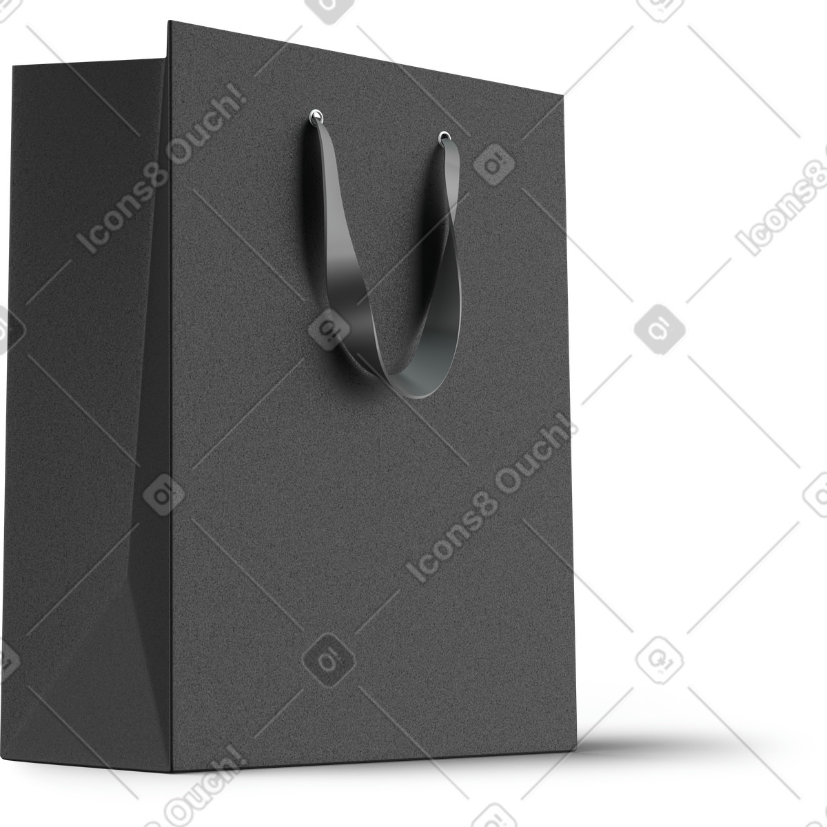 下载 3D Business 风格的 黑色包装 插画，支持 PNG、SVG 格式