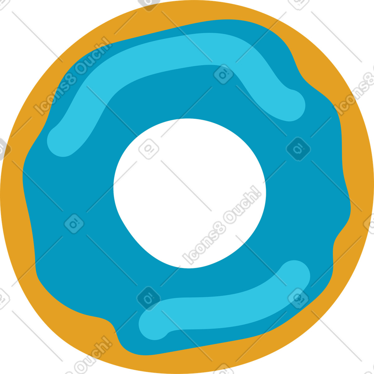 Ilustração de Rosquinha em no estilo Arabica para baixar em PNG, SVG