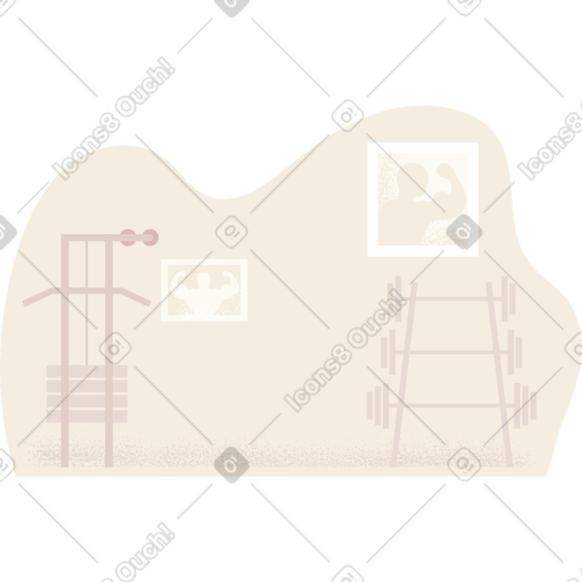 Pale スタイルの ジム のイラストをPNG、SVG形式でダウンロード
