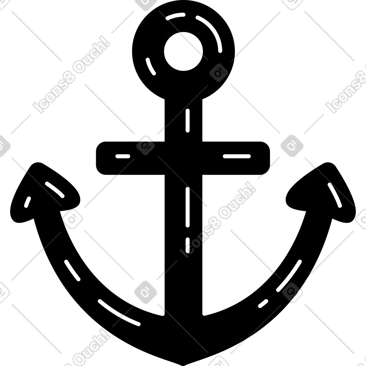 Anchor illustrazione in stile Ruby scarica in PNG, SVG