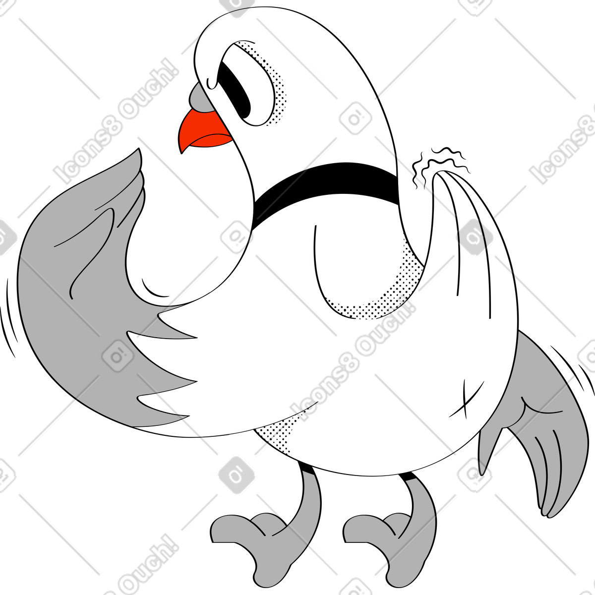 Looney スタイルの それはどこにある のイラストをPNG、SVG形式でダウンロード
