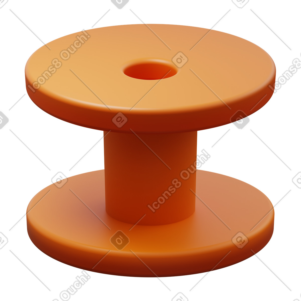 Ilustración Carrete en estilo 3D Fluency a descargar en PNG y SVG