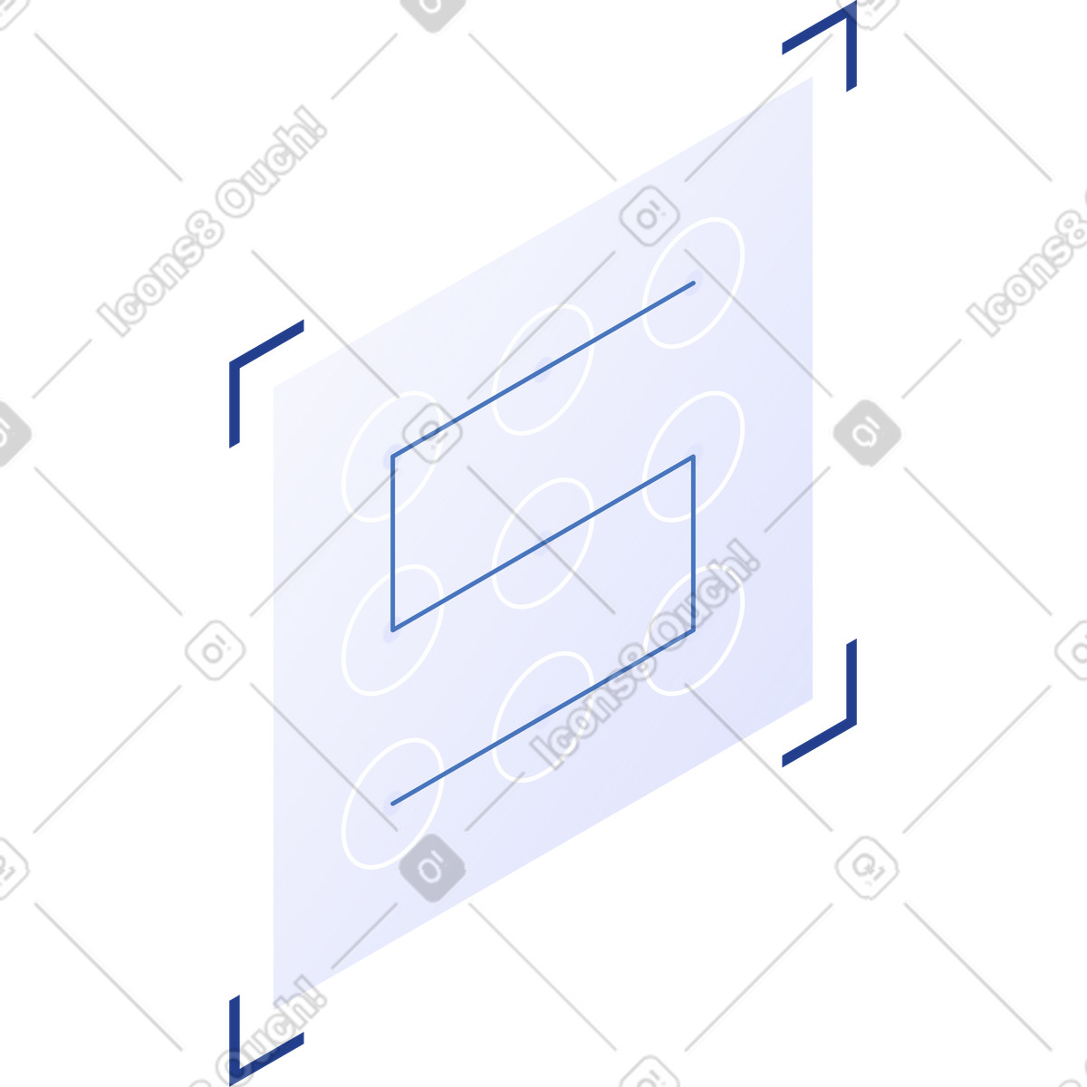 Ilustración Password pattern lock screen security concept with connected dots interface en estilo Quantum a descargar en PNG y SVG