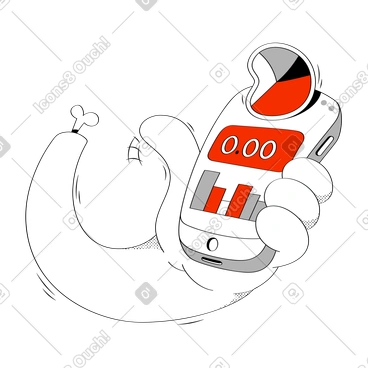 Mobile app illustration clipart image in PNG, SVG, GIF formats