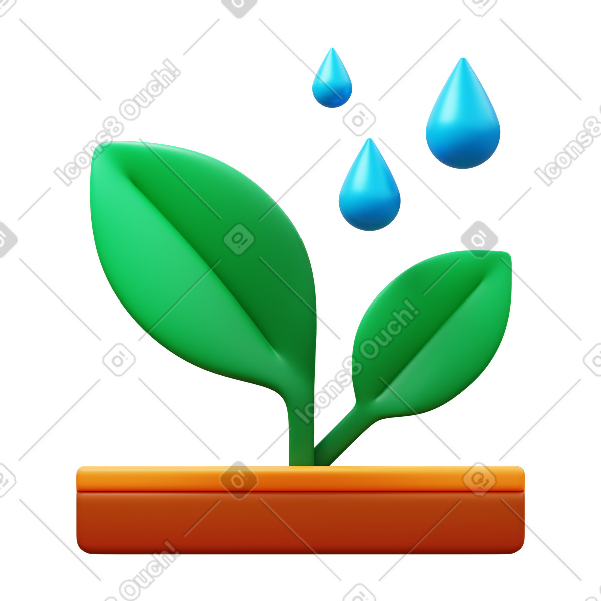 Ilustração de Irrigation em no estilo 3D Fluency para baixar em PNG, SVG