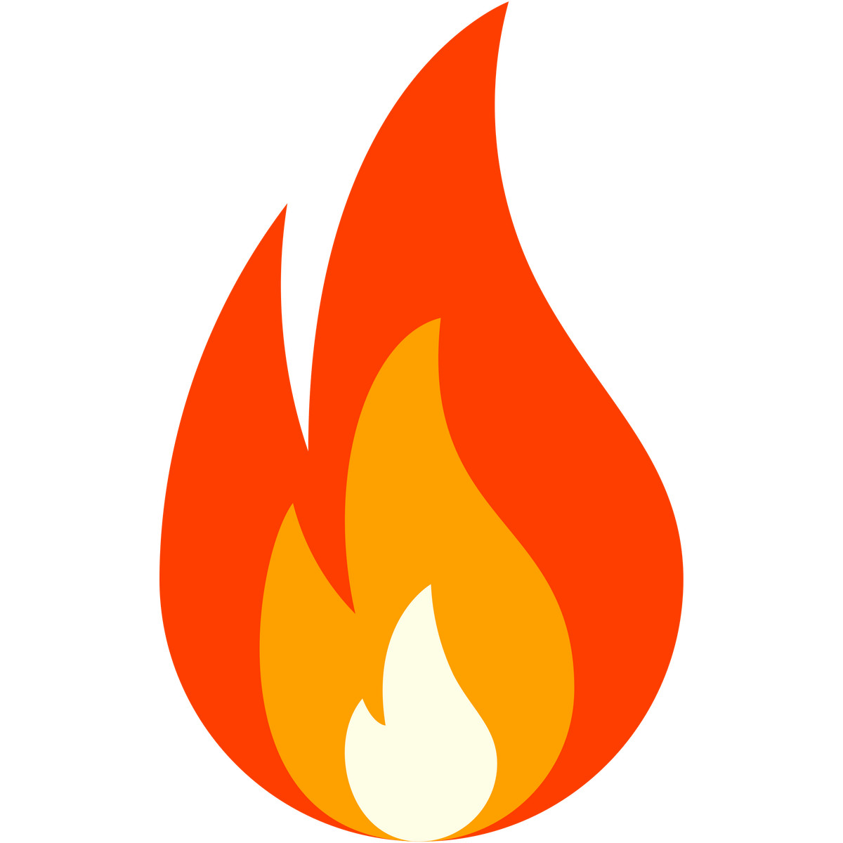 Fire illustration in Fogg style download in PNG, SVG