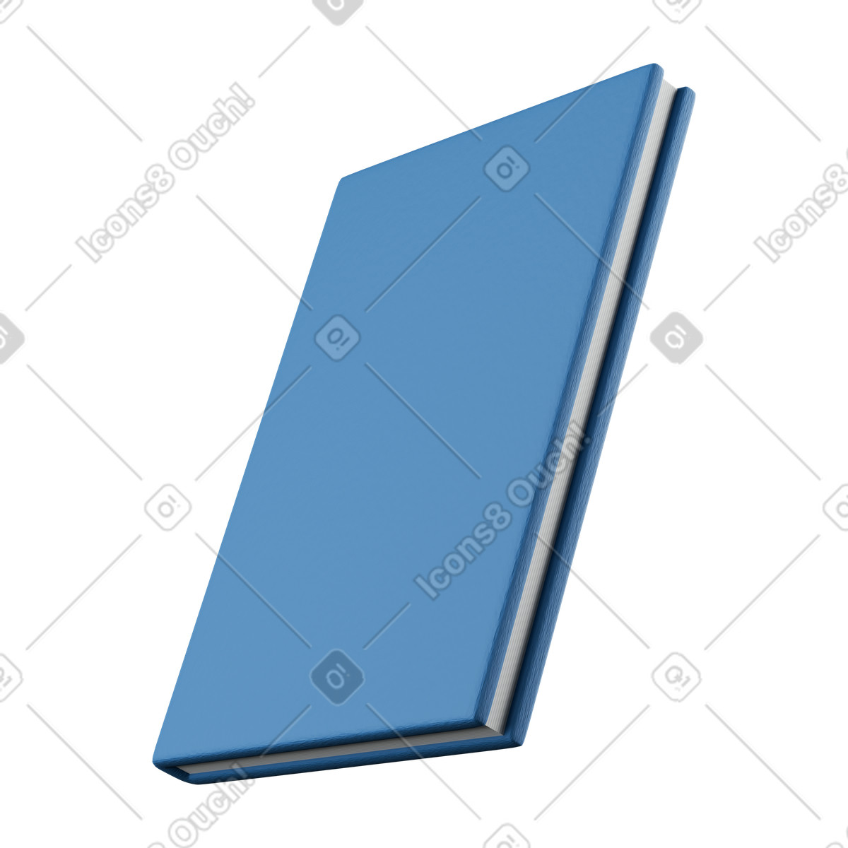 Illustration Livre bleu dans le style 3D Kindy à télécharger aux formats PNG, SVG