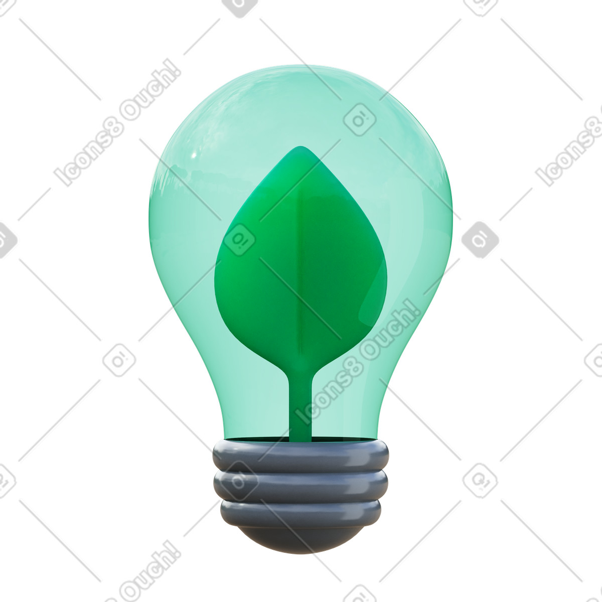 Greentech animated illustration in 3D Fluency style download in GIF, Lottie (JSON), AE