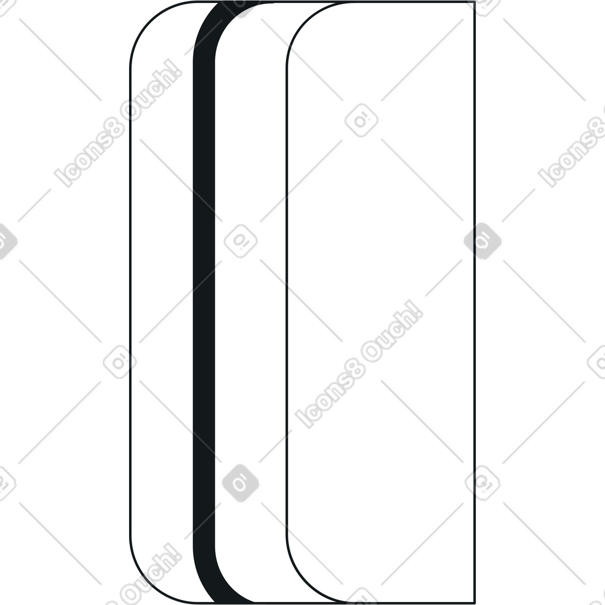 Pencil case illustration in Midnight style download in PNG, SVG