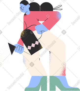 Woman with watering can PNG, SVG