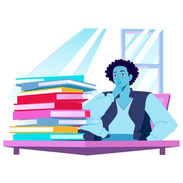 A stack of vibrant event invitations in various colors, including reds, blues, yellows, and greens, neatly arranged on a wooden table. A person with medium skin tone, short curly hair, and casual clothing is sitting in front of the table, looking thoughtfully at the invitations. Their brow is slightly furrowed, indicating a sense of overwhelm as they contemplate which event to attend. Bright sunlight streams through a nearby window, casting soft shadows on the table, enhancing the colors of the invitations.