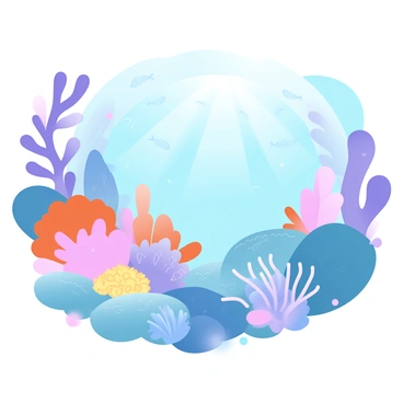 A vibrant underwater landscape filled with a diverse garden of corals in multiple textures and colors. There are branching corals in shades of purple and orange, soft corals in bright pinks and yellows, and large, dome-shaped corals in deep blues and greens. Schools of small fish dart among the corals, their scales reflecting light. The water is a clear turquoise, with rays of sunlight penetrating the surface, illuminating the coral formations below. Small sea anemones with flowing tentacles are nestled among the corals, adding to the rich biodiversity of the scene.