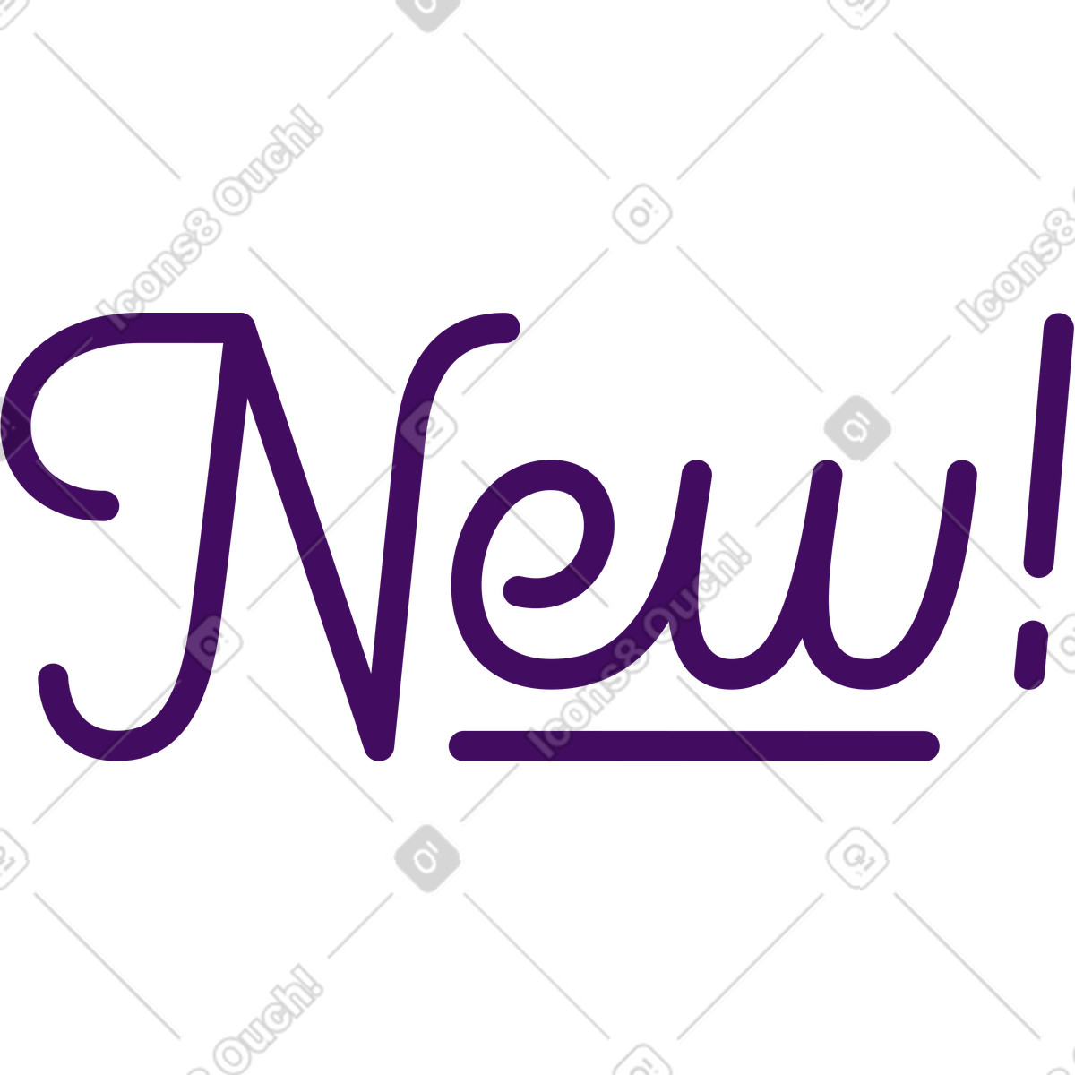 Ilustración Letras nuevas! texto en estilo Simplistic a descargar en PNG y SVG