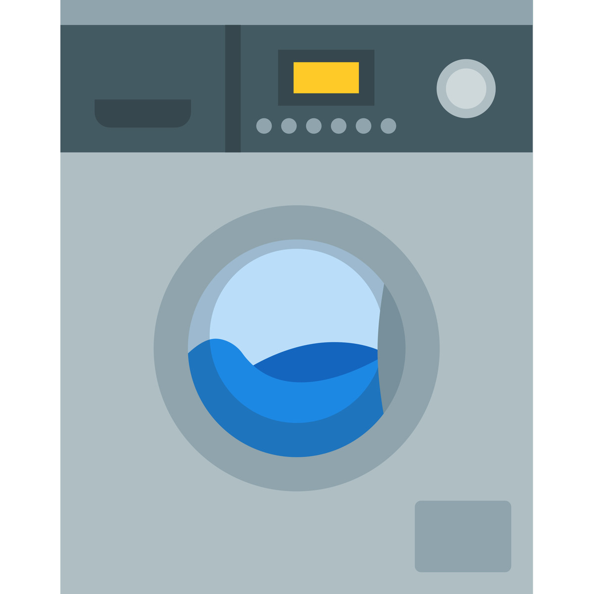 Washing machine illustrazione in stile Fogg scarica in PNG, SVG