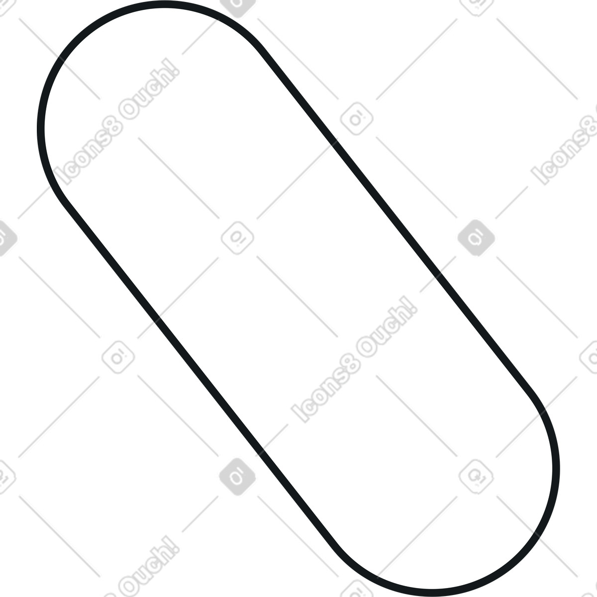 Illustration Rectangle arrondi dans le style Midnight à télécharger aux formats PNG, SVG