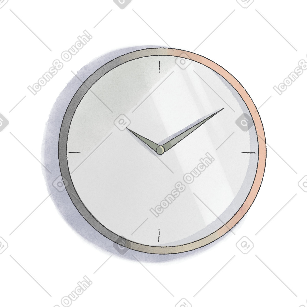 Ilustração de Relógio parede em no estilo Seasons para baixar em PNG, SVG