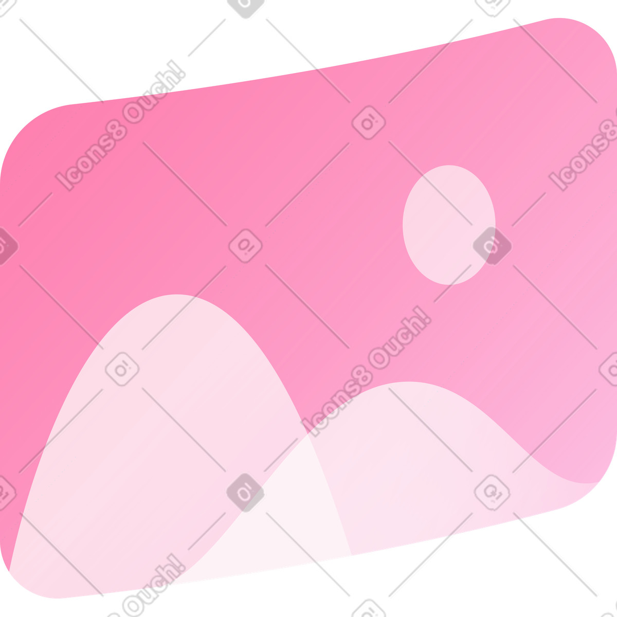 Gebogenes symbolbild-Illustration im Florid-Stil als Download in PNG, SVG