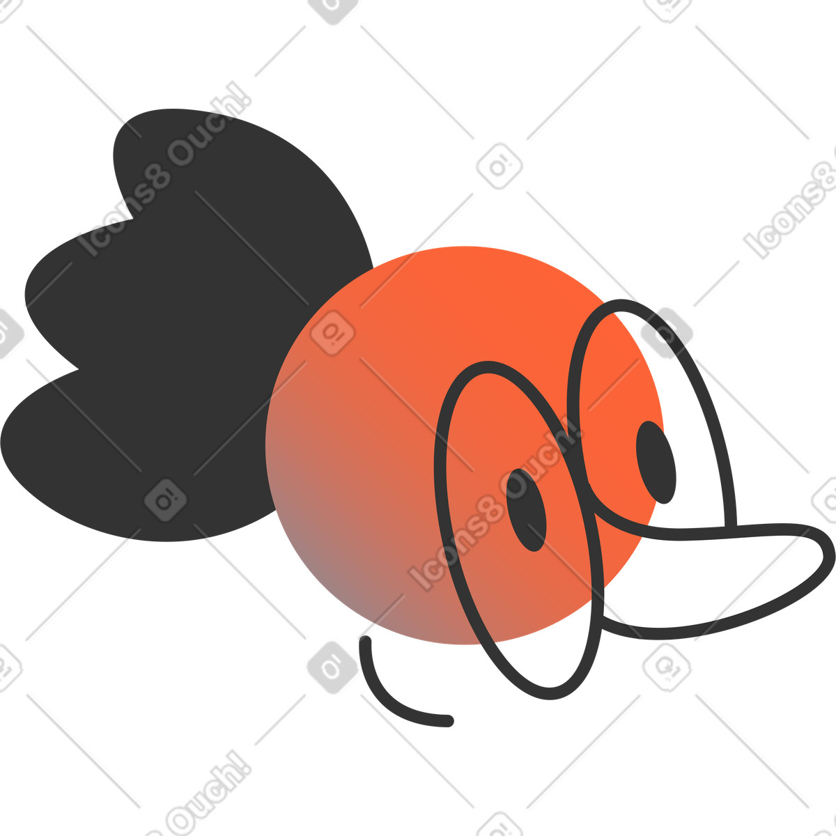 Illustration Tête dans le style Crayon à télécharger aux formats PNG, SVG