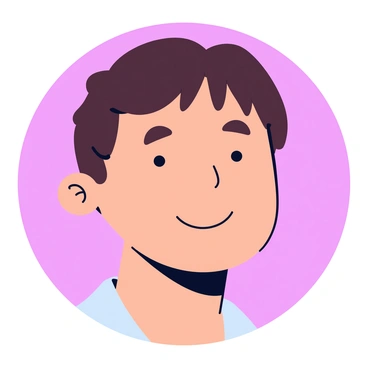 A portrait of a person with a noticeable dimple on their chin. The person has a warm smile that highlights the dimple. Their hair is styled neatly and is dark brown in color. The background is a soft, solid color that emphasizes the person's features. Their eyes are bright and expressive, contributing to a friendly appearance. The lighting is soft, casting gentle shadows that enhance the dimple and facial contours.