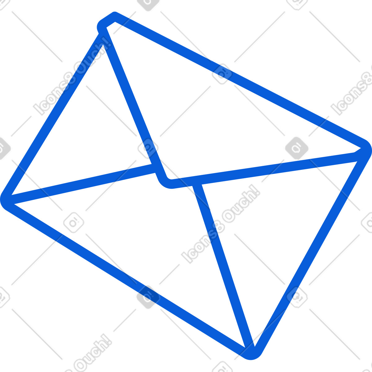 Handy Line スタイルの 封筒の手紙 のイラストをPNG、SVG形式でダウンロード
