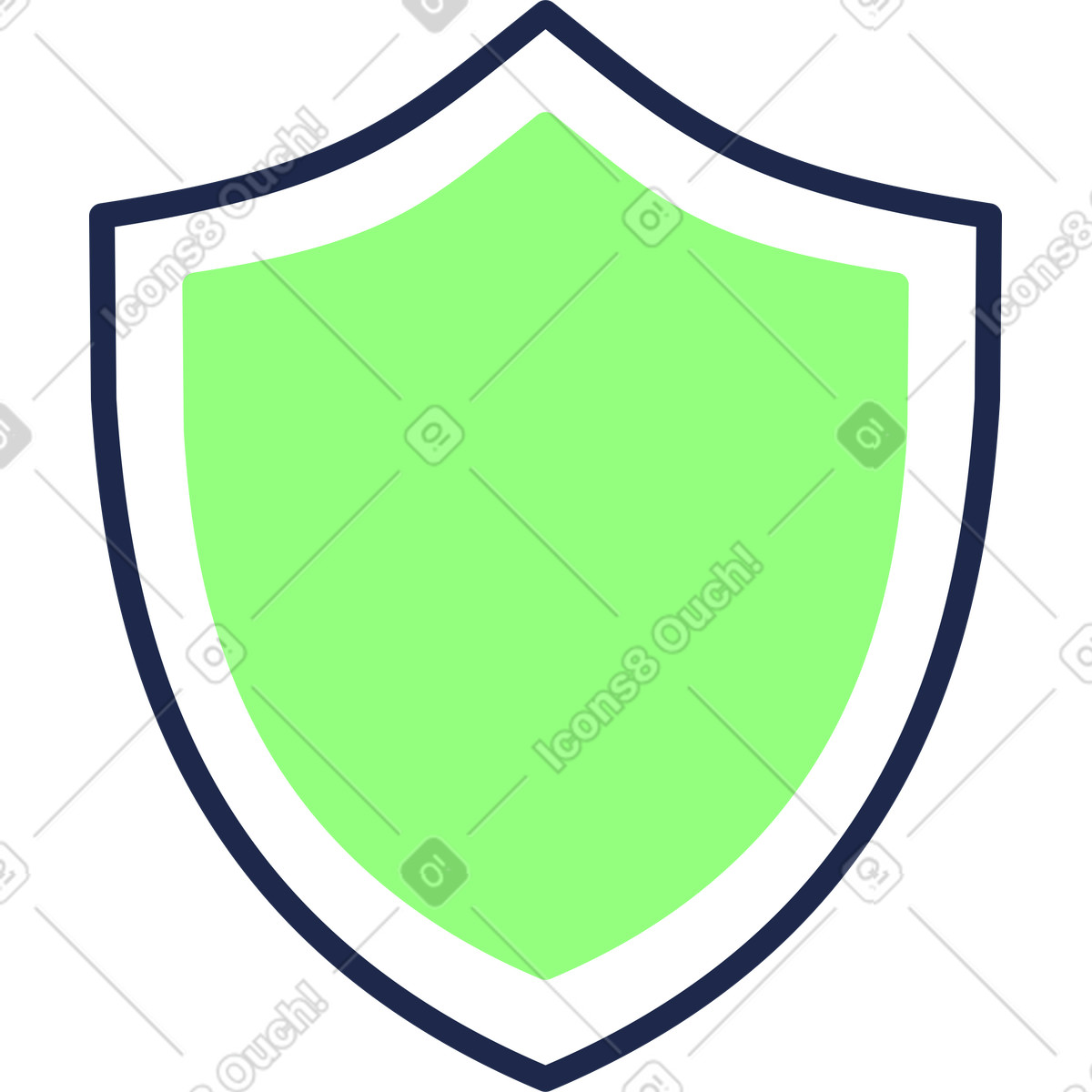 Ilustración Proteger en estilo Outline a descargar en PNG y SVG
