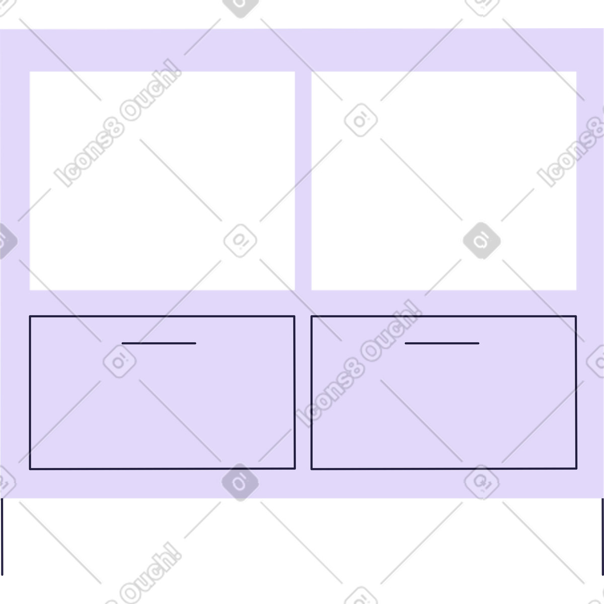 Illustration Étagères dans le style Mellow à télécharger aux formats PNG, SVG