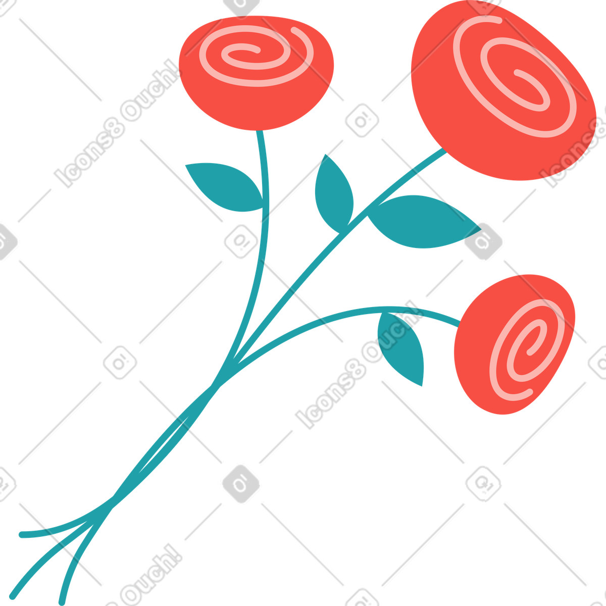 Mazzo illustrazione in stile Sammy scarica in PNG, SVG
