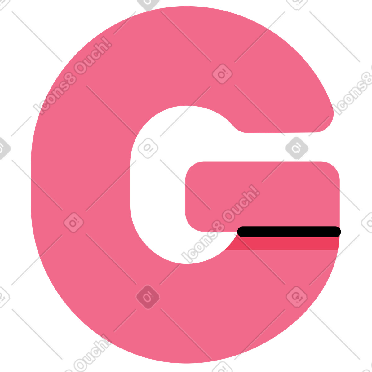 Ilustração de Letra g suculenta em no estilo Juicy para baixar em PNG, SVG