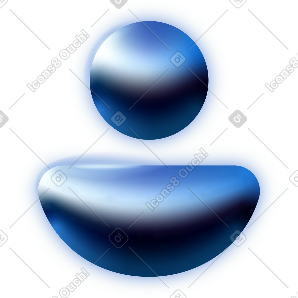 Dimension スタイルの User のイラストをPNG、SVG形式でダウンロード