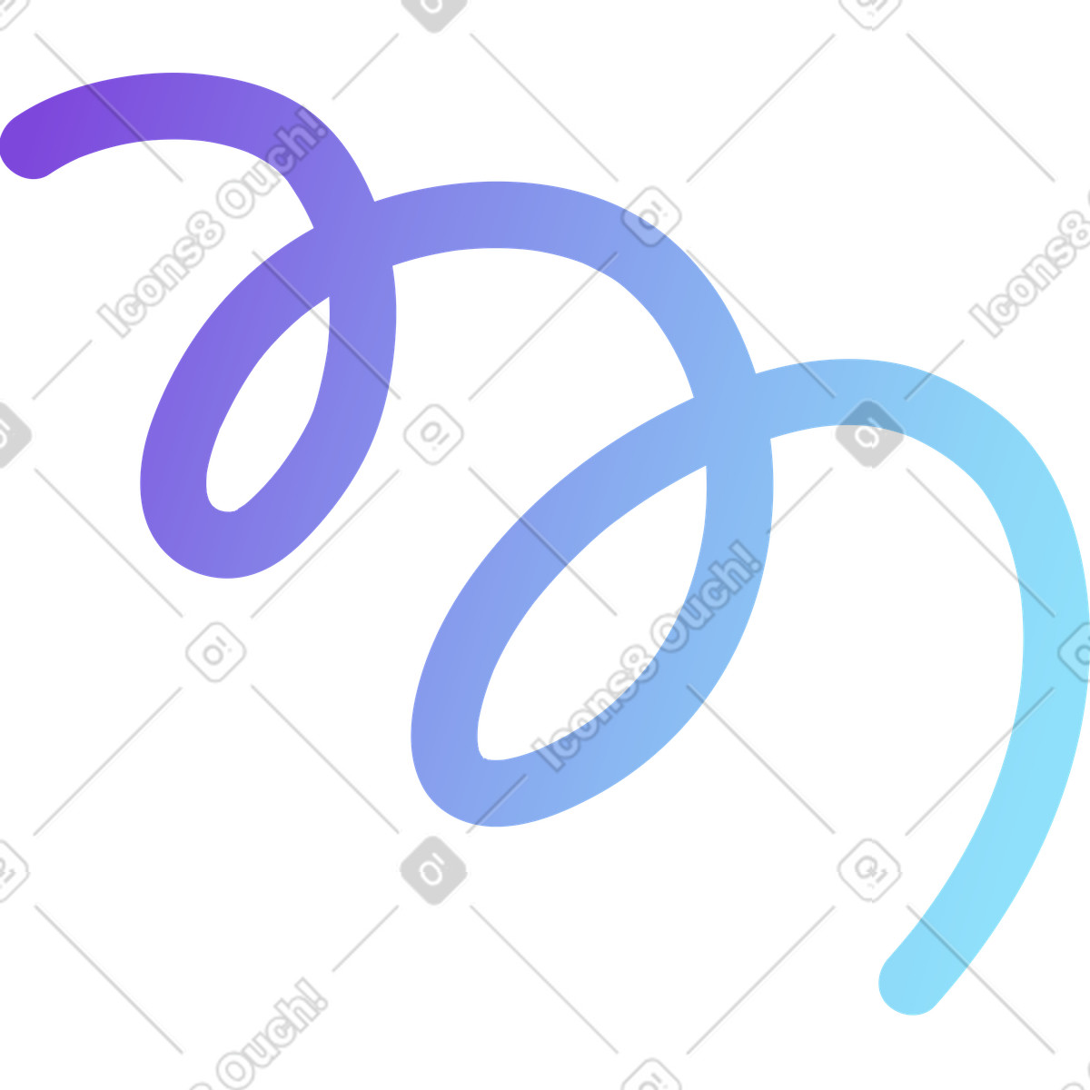 Serpentine illustration in Hi-tech style download in PNG, SVG