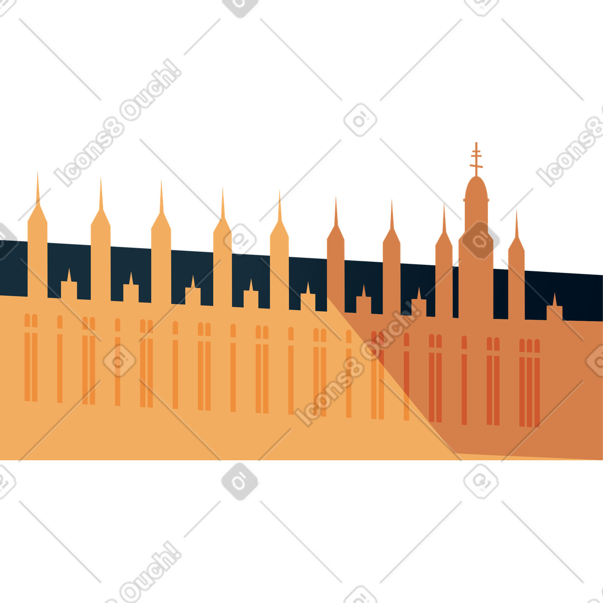 Palace of Westminster illustration government clipart image available for download in PNG