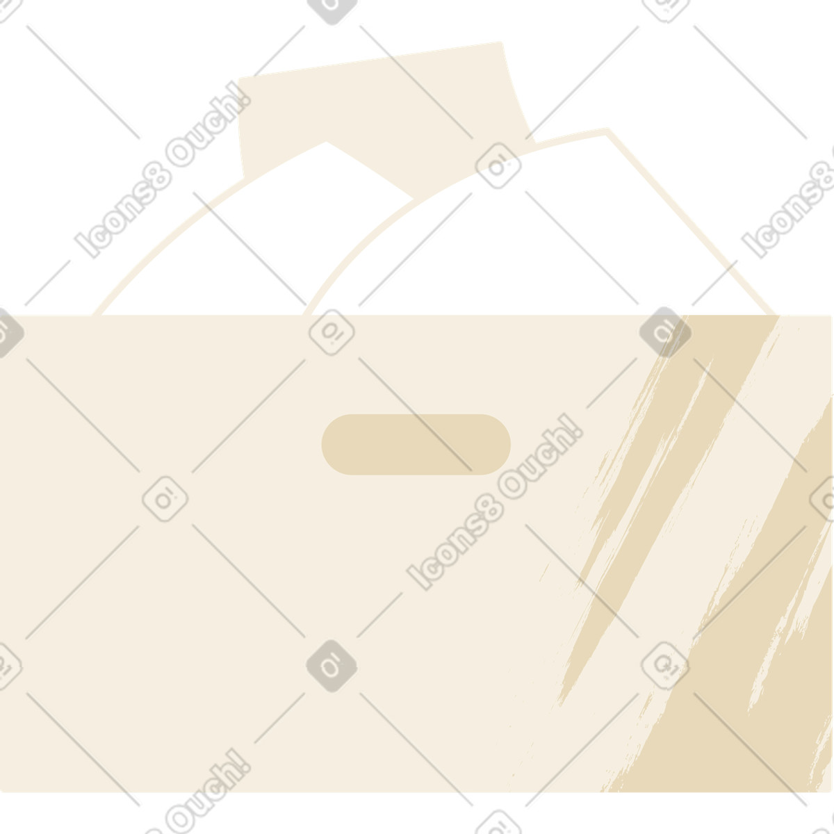 下载 Juicy 风格的 有文件的箱子 插画，支持 PNG、SVG 格式