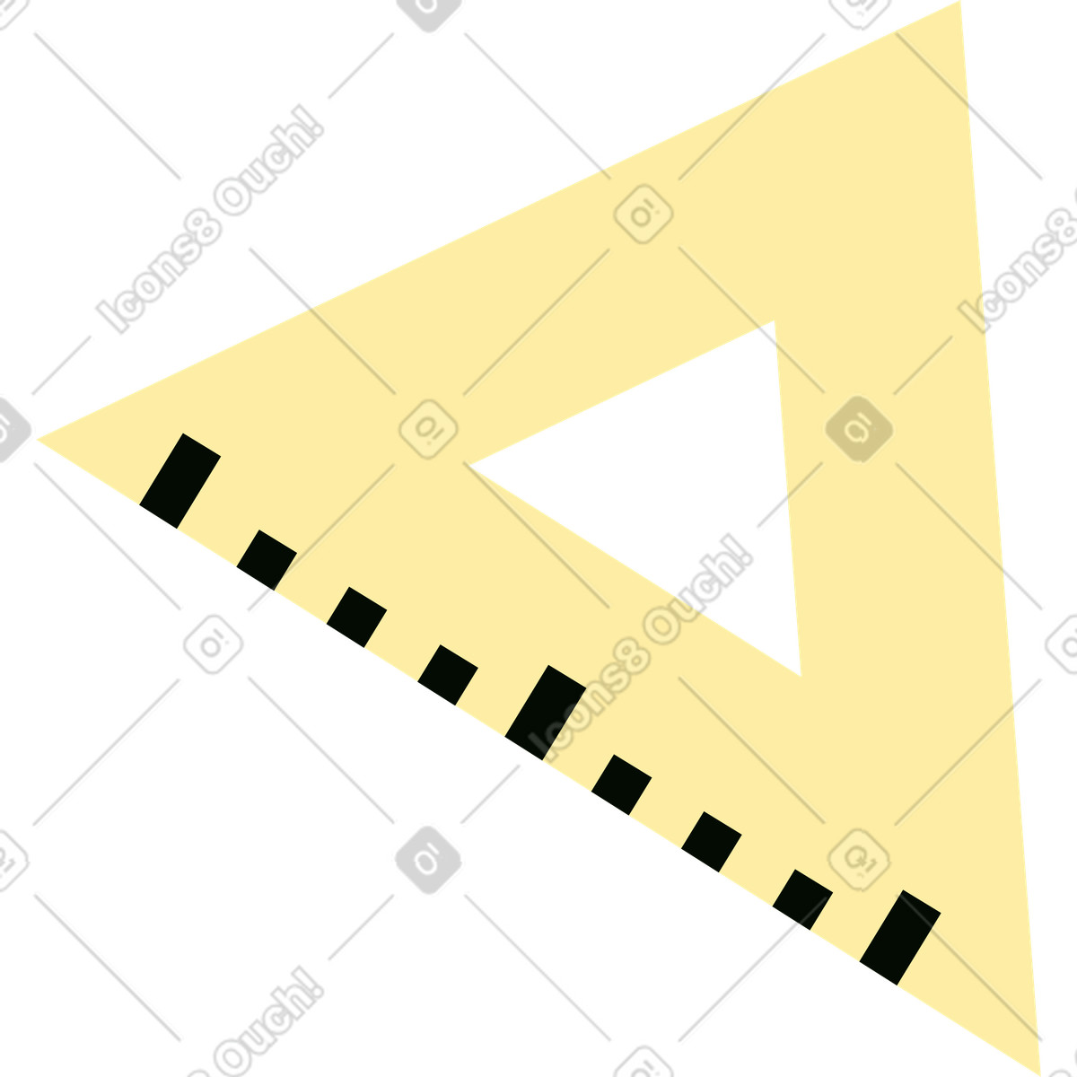 Ruler square illustration in Polar style download in PNG, SVG