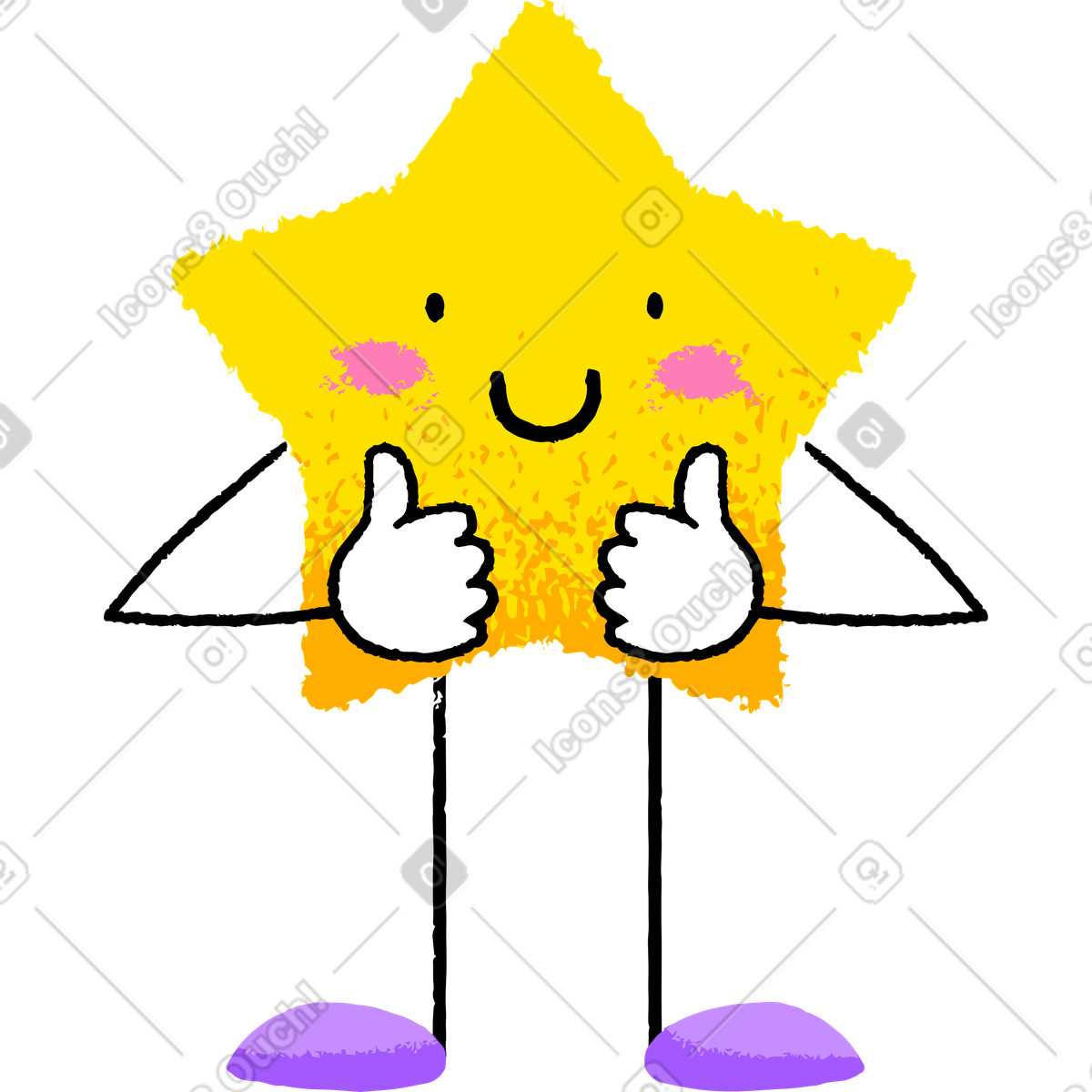 Stern-Illustration im Mirage-Stil als Download in PNG, SVG