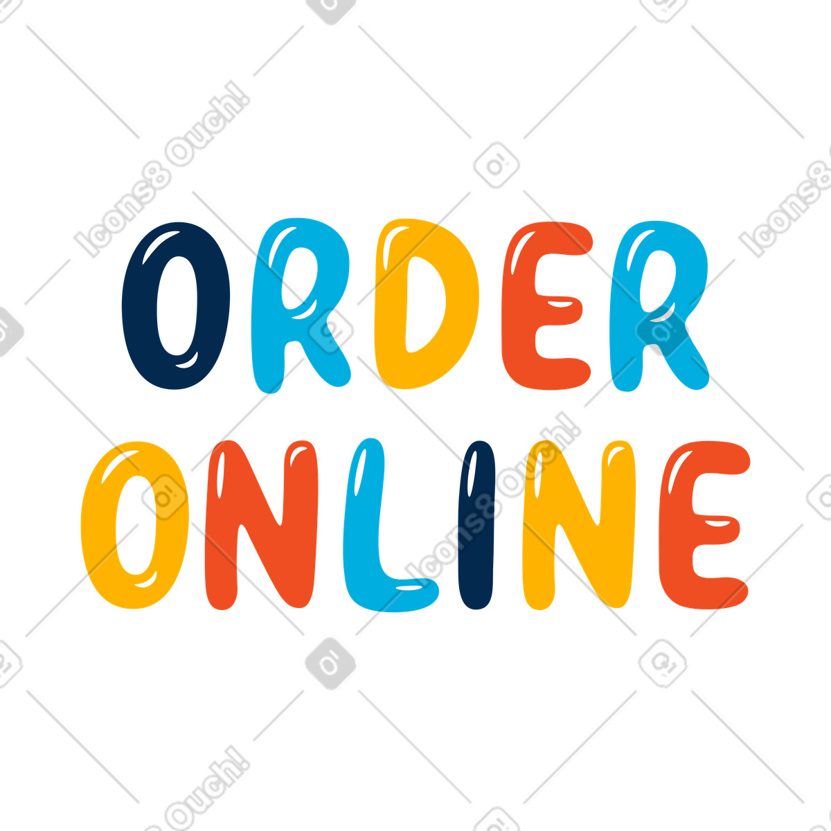 Ilustración Comprar online en estilo Flame a descargar en PNG y SVG