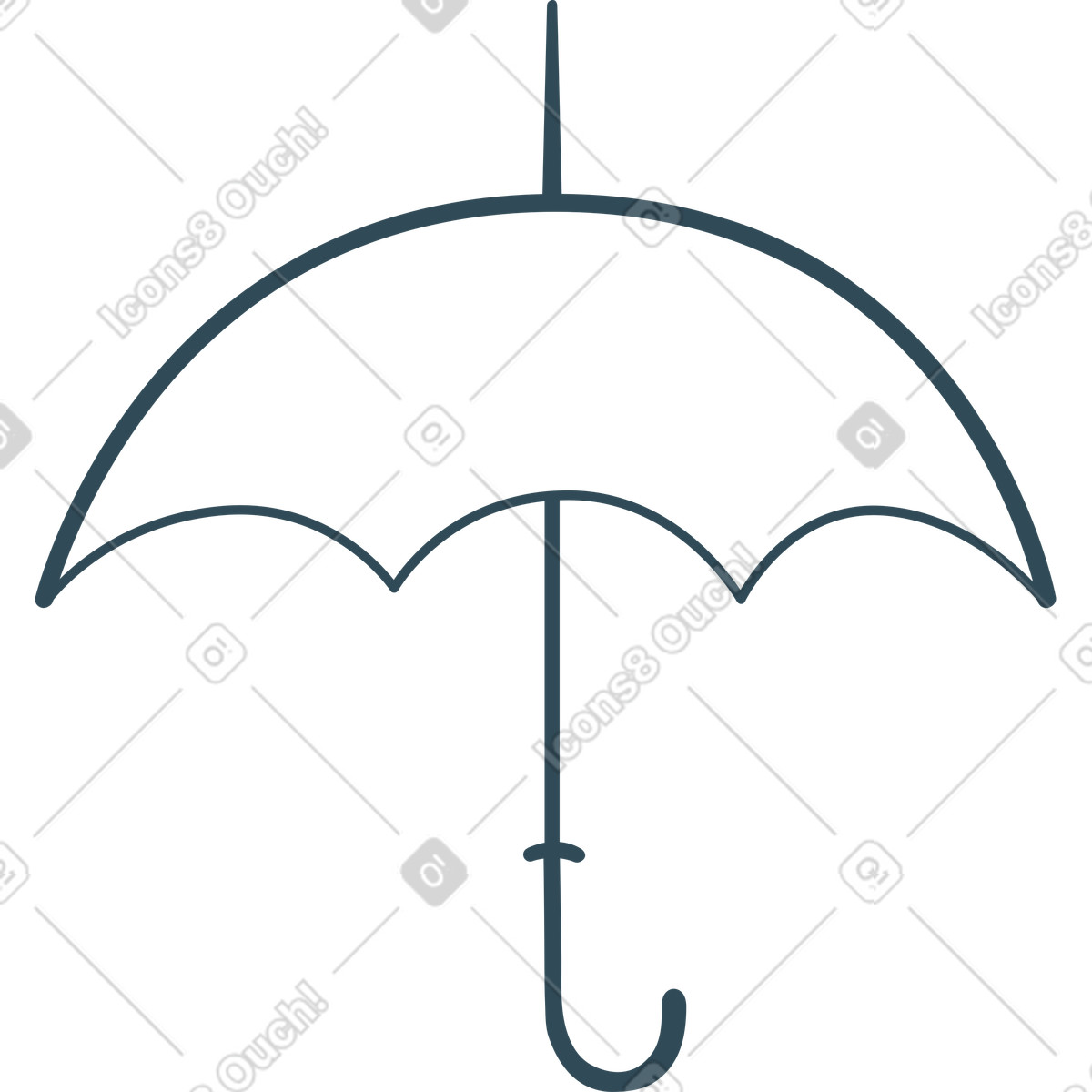 下载 Kingdom 风格的 雨伞 插画，支持 PNG、SVG 格式